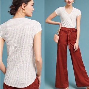 COPY - Anthropologie Maeve Ribbed Surplice Top